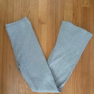 VS PINK Gray Ribbed Flare Leggings size S